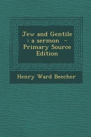 Cover of Jew and Gentile