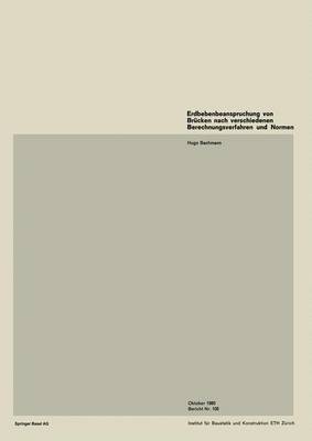 Book cover for Erdbebenbeanspruchung Von Brucken Nach Verschiedenen Berechnungsverfahren Und Normen