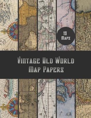 Book cover for Vintage Old World Map Papers