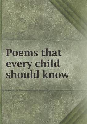 Book cover for Poems that every child should know