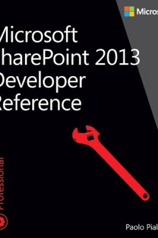 Cover of Microsoft SharePoint 2013 Developer Reference