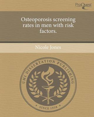 Book cover for Osteoporosis Screening Rates in Men with Risk Factors