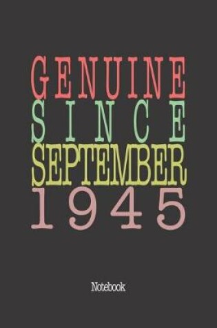 Cover of Genuine Since September 1945