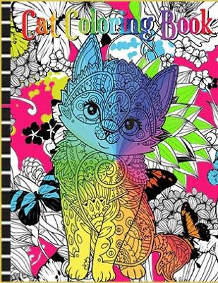 Book cover for Cat Coloring Book