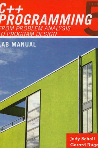 Cover of Lab Manual for Malik's C++ Programming: From Problem Analysis to Program Design