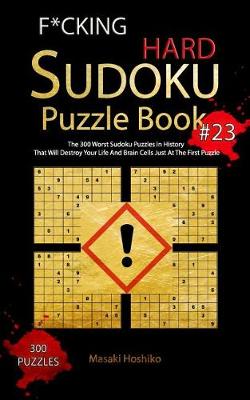 Book cover for F*cking Hard Sudoku Puzzle Book #23