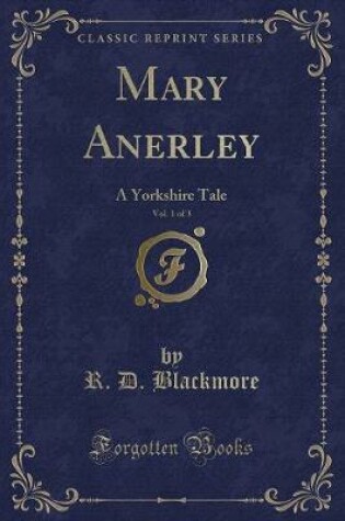 Cover of Mary Anerley, Vol. 1 of 3
