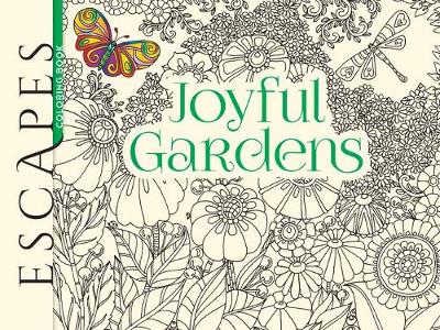 Book cover for ESCAPES Joyful Gardens Coloring Book