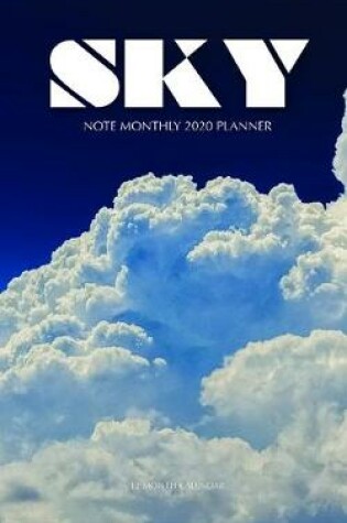 Cover of Sky Note Monthly 2020 Planner 12 Month Calendar