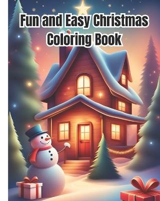 Book cover for Fun and Easy Christmas Coloring Book