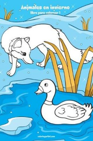 Cover of Animales en invierno libro para colorear 1