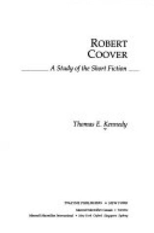 Cover of Robert Coover