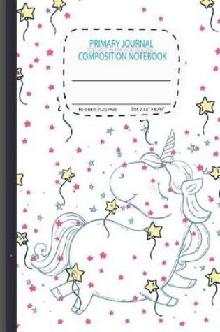 Cover of primary journal composition notebook Top Half Blank For Drawing