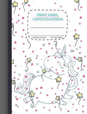 Cover of primary journal composition notebook Top Half Blank For Drawing