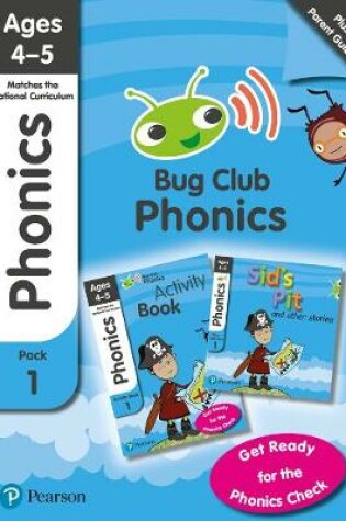 Cover of Bug Club Phonics Parent Pack 1 for ages 4-5; Phonics Sets 1-3