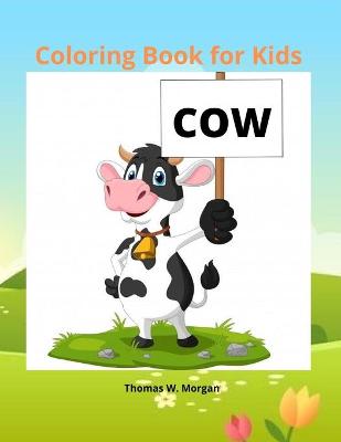 Book cover for Cow Coloring Book for Kids