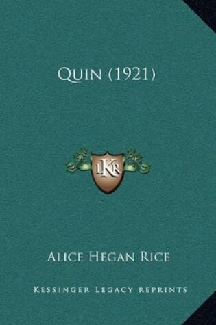Cover of Quin (1921)