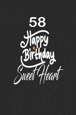 Book cover for 58 happy birthday sweetheart