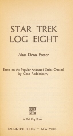 Book cover for Star Trek: Log Eight