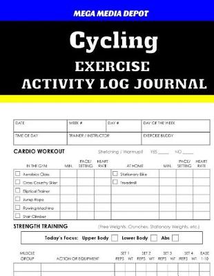 Book cover for Cycling Exercise Activity Log Journal