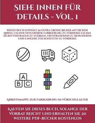 Book cover for Arbeitsmappe zur Farbgebung im Vorschulalter (Siehe innen für Details - Vol. 1)