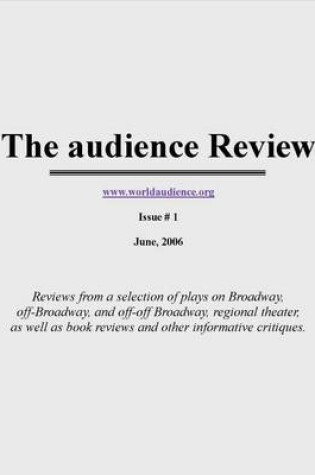Cover of The Audience Review, Vol. 1, No. 1