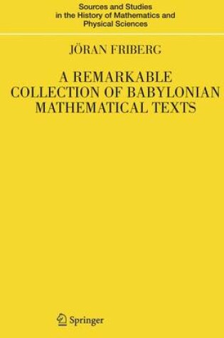 Cover of A Remarkable Collection of Babylonian Mathematical Texts