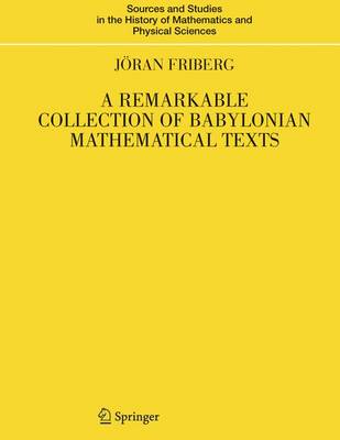 Cover of A Remarkable Collection of Babylonian Mathematical Texts