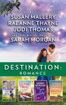 Book cover for Destination Romance 4 Bk Box Set/You Say It First/Riverbend Road/New York, Actually/Ransom Canyon