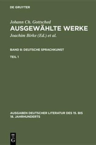 Cover of Deutsche Sprachkunst. Erster Teil