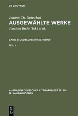 Book cover for Deutsche Sprachkunst. Erster Teil