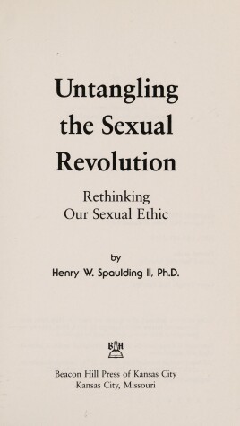 Cover of Untangling the Sexual Revolution