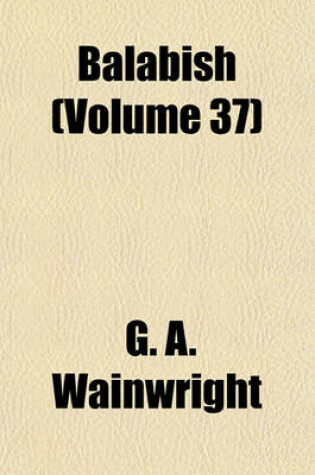 Cover of Balabish (Volume 37)