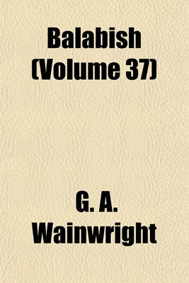 Book cover for Balabish (Volume 37)