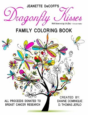 Book cover for Dragonfly Kisses Family Coloring Book