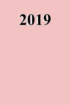Cover of 2019 Daily Planner Baby Pink Color Simple Plain Baby Pink 384 Pages