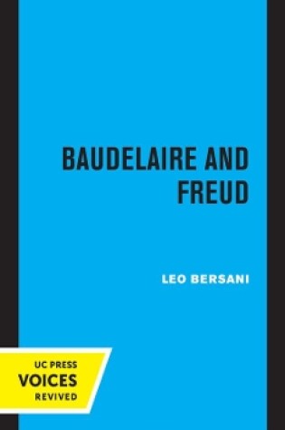 Cover of Baudelaire and Freud