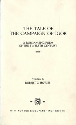 Book cover for The Tale of the Campaign of Igor