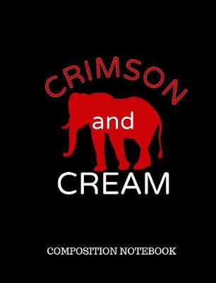 Book cover for Crimson and Cream Composition Notebook