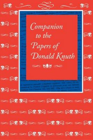 Cover of Companion to the Papers of Donald Knuth