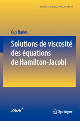 Cover of Solutions de viscosite des equations de Hamilton-Jacobi