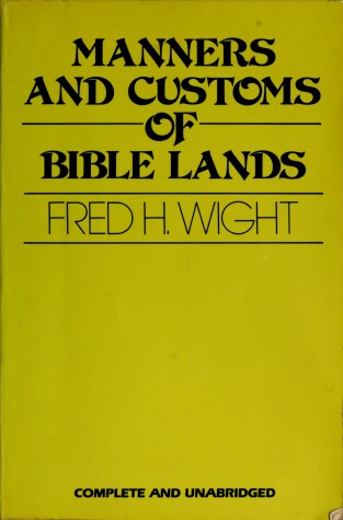 Book cover for Manners and Customs of Bible Lands