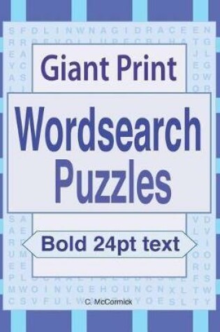 Cover of Giant Print Wordsearch Puzzles