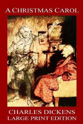 Book cover for A Christmas Carol - LARGE PRINT EDITION