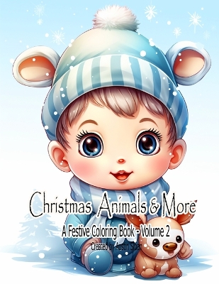 Cover of Christmas Animals and More - A Festive Coloring Book