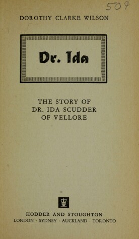 Book cover for Doctor Ida Scudder