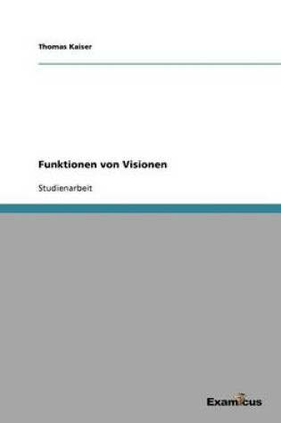 Cover of Funktionen von Visionen