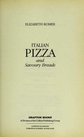 Book cover for Italian Pizza and Savoury Breads