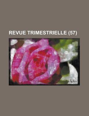 Book cover for Revue Trimestrielle (57)