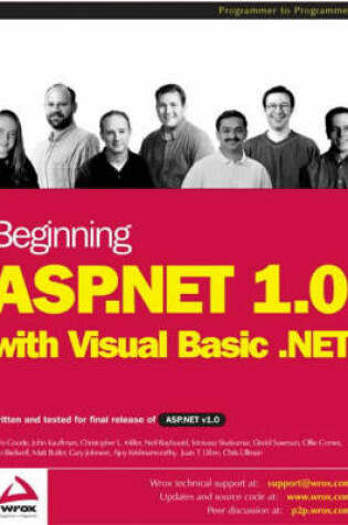 Cover of Beginning ASP.NET 1.0 with VB.NET